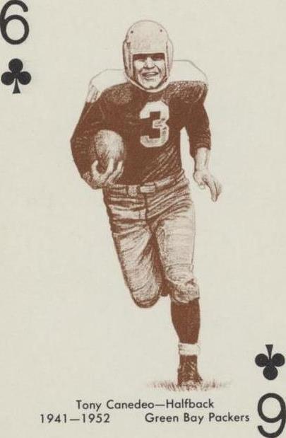 1963 Stancraft Playing Cards Tony Canadeo #6C