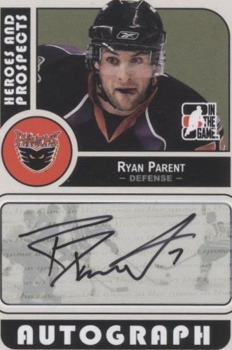 2008-09 In the Game Heroes and Prospects - Ryan Parent #A-RP