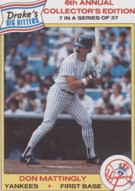 Drake's Big Hitters 1986 - Don Mattingly #7