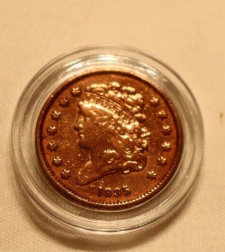 1835 US Half Cent 1/2c Fine (Polished)