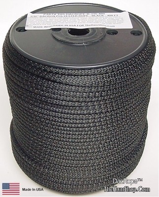 400' 3/16'' DACRON POLYESTER ANTENNA SUPPORT ROPE DIPOLE INVERTED V GIN POLE GUY