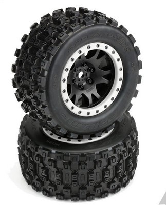 Pro-Line 10131-13 Badlands MX43 Pro-Loc Mounted Tires / Wheels (4) X-Maxx XMAXX