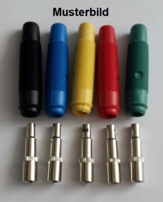 Hirschmann, 1 Stück Kupplung, 4mm, grün, Lötanschluß, unbenutzt