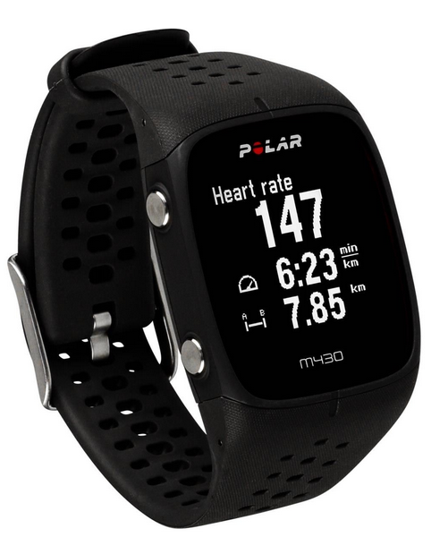 Sportuhr, Polar M 430 schwarz, Trainingscomputer, Fiztness-Tracker, GPS Uhr