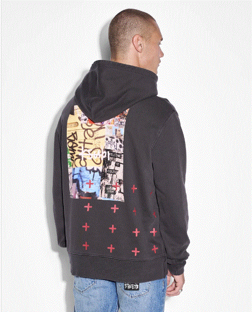 Pre-owned Ksubi Hoodie Kulture Kash Faded Black