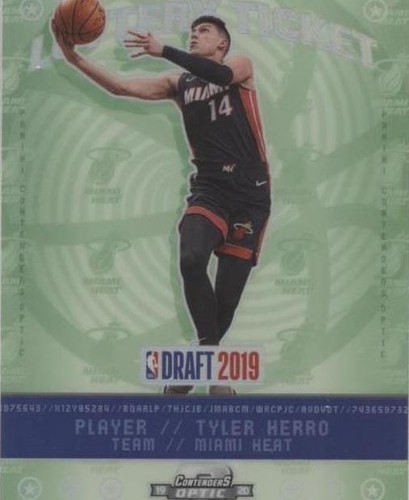 Tyler Herro contenders RC auto /49シリ 2019-20 Panini Contenders Rookie Gold Variation Tyler Herro