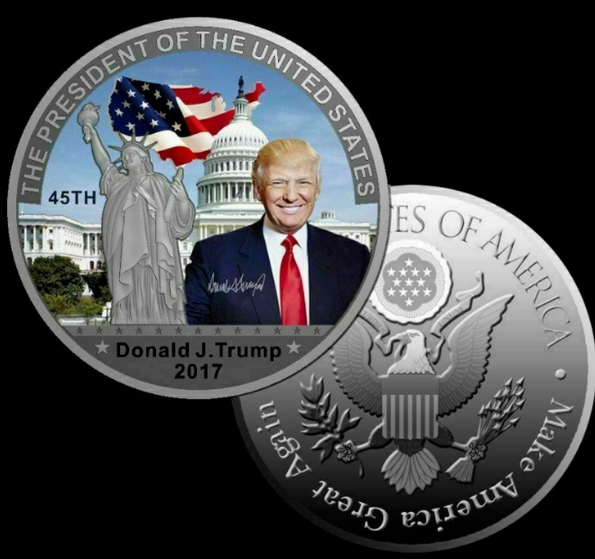 NEW US President Donald J. Trump Make America Great Again Challenge Coin