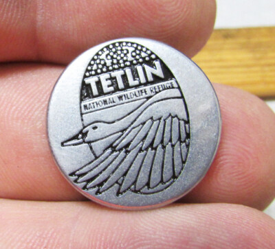 Tetlin National Wildlife Refuge Alaska collectors token, 1 inch metal coin