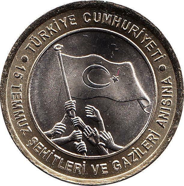 Tuerkei 1 Lira 2016 