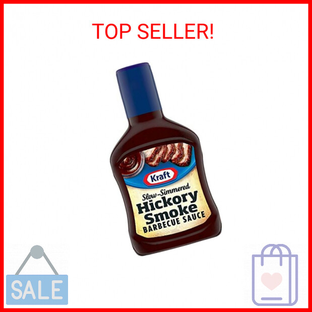 Kraft Hickory Smoke Slow-Simmered Barbecue Sauce, 17.5 oz Bo