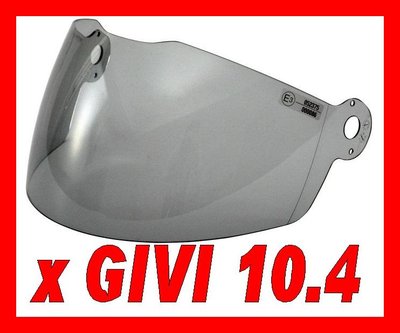 VISIERA GIVI ORIGINALE CASCO JET  H10.4 FUME'  Z1099G75R  ANTIGRAFFIO