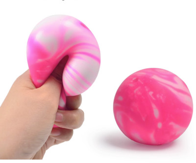 Squeezy Unstress Decompress Vent Ball Stretch and Pull Colorful Stress Ball
