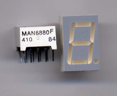Yellow LED 7 Seg Display MAN 6880 | eBay