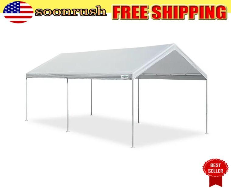 10'x20' Carport Shelter Domain Metal Frame Heavy Duty Outdoo