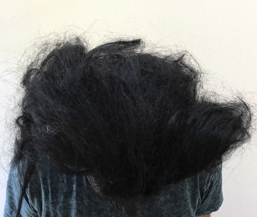 1999 Paper Magic Group Scary Panther Black Cat Were Halloween Mask Hair