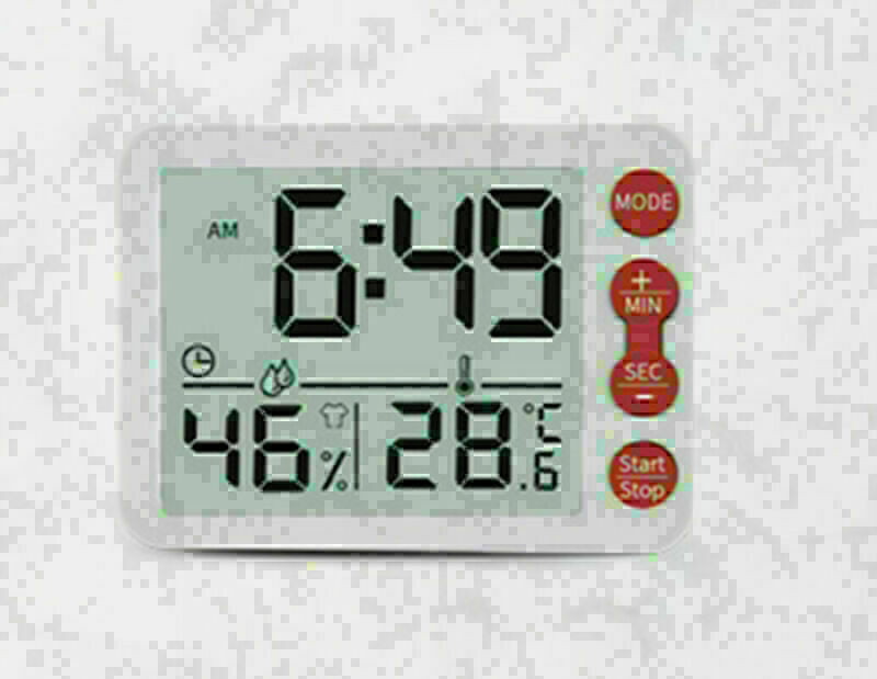 Multifunctional Indoor Baby Room Thermometer Hygrometer Large Screen Alarm Clock