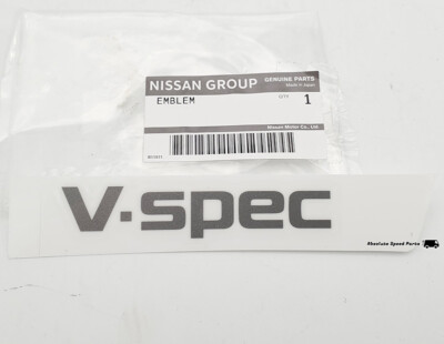 NEW Genuine Nissan Skyline GTR R33 V-Spec Emblem Badge Trunk Decal 84896-24U01