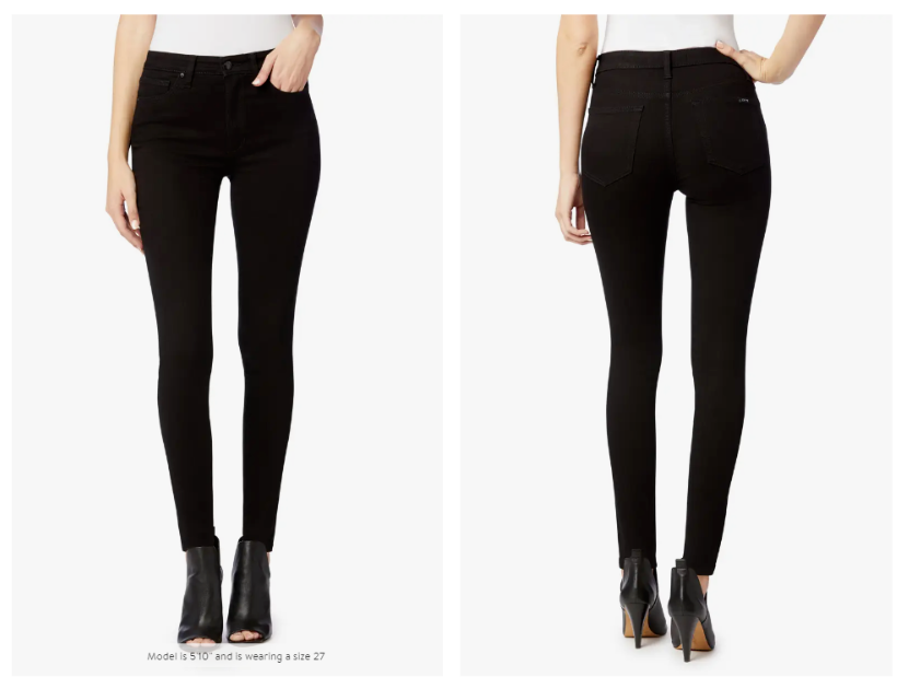 

НОВЫЕ хлопковые эластичные джинсы JOES с высокой посадкой до щиколотки  4 Nordstrom, Черный
