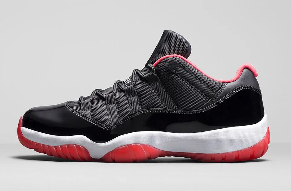 

Мужские кроссовки Air Jordan 11 Retro Low bred 2015 528895-012, новинка, Черный, Air Jordan 11