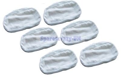 6 x Microfibre Steam Mop Cloth Pads For Morphy Richards 9 in 1 - 720020