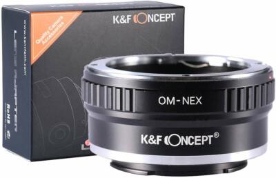 K&F Concept Lens Mount Adapter Olympus OM Lens to Sony NEX (E-Mount) Camera Body