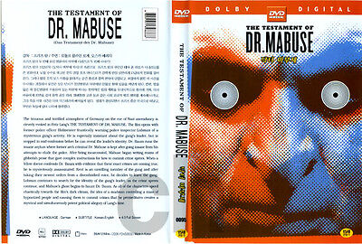 Dr. Mabuse (1922) - Fritz Lang  DVD NEW