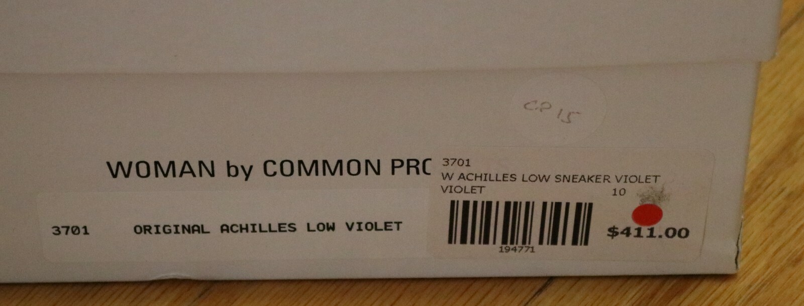 Pre-owned Common Projects Woman Violet Achilles Low Size 37 38 39 40 / 7 8 9 10 Sneakers In Purple
