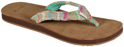 

Sanuk Fraidy Cat — мульти-бирюзовый — новинка, Rainbow