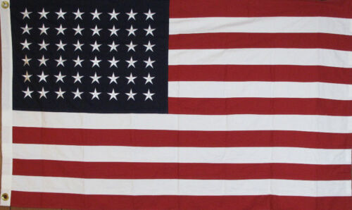 Antique vintage 5' x 9 1/2 ' 48 star flag Valley Forge Flag Antique vintage 5' x 9 1/2 ' 48 star flag Valley Forge Flag