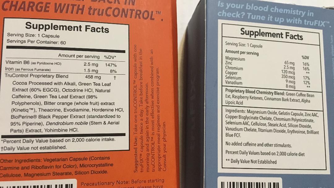 Fast Shipping New TRUVISION 30 Day Supply, 1 Month of TruFix and TruControl