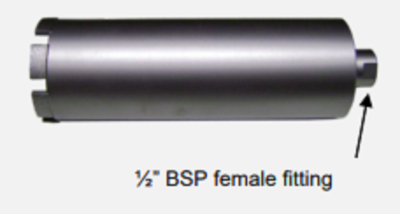 Diamond Core Drill Bit Concrete for Portable Hand Held Drills 57mm