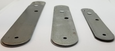 SMALL RAW Steel Trunk Lid Stay - Plain antique vintage retro rustic patina old 