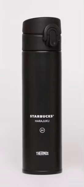 【あーーちゅ 様】フラグメント　スターバックス　THERMOS 黒 Limited Edition Fragment X Starbucks B-Side Harajuku Thermos