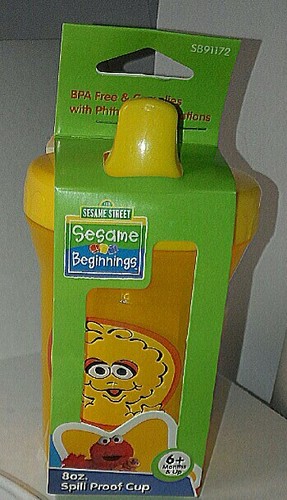 Sesame Street Beginnings Big Bird Sippy Cup, Comb & Brush Set