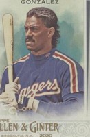 2020 Topps Allen & Ginter's - Juan González #315