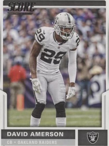 2017 Score David Amerson #25