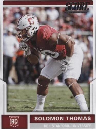 2017 SOLOMON THOMAS 10/50 SCORE GOLD ROOKIE CARD #339 49ers 2017 SOLOMON THOMAS 10/50 SCORE GOLD ROOKIE CARD #339 49ers