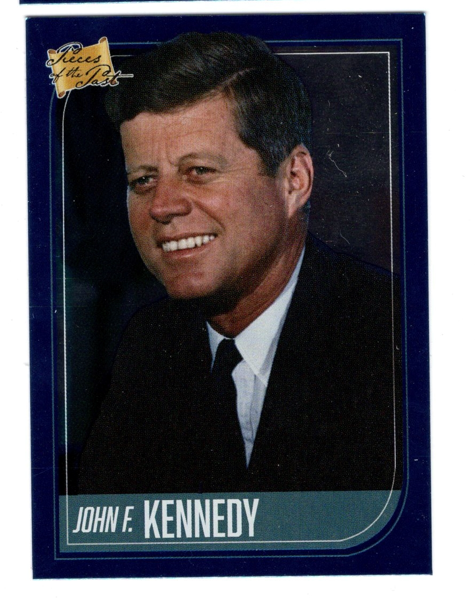 JOHN F KENNEDY 2021 SUPER BREAK PIECES OF THE PAST BLUE FOIL
