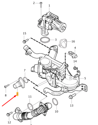 VOLVO V60 MK1 EGR Tube 31319709 NEW GENUINE | eBay