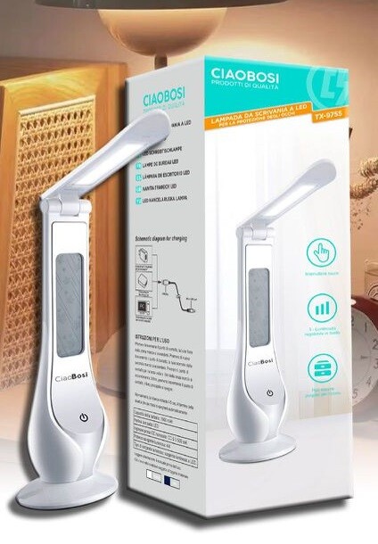 Lampada Luce Led Touch Da Tavolo Scrivania Ufficio Casa Tx-9755 Linq
