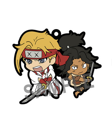 Buddy Colle Hell's Paradise: Jigokuraku Rubber keychain Tenza & Nurugai - NEW