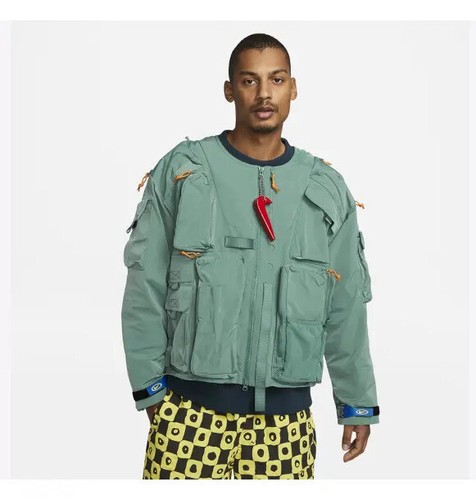 Nike x Cactus Plant Flea Market CPFM Fisherman Green Jacket Size L  DM4957-361