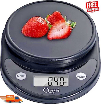 Ozeri Pronto, Digital Multifunction Kitchen and Food Scale, All Black