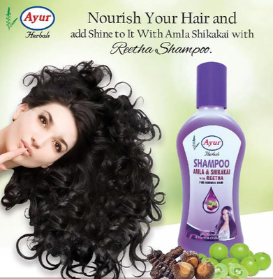 3X Ayur Herbal Shampoo Amla and Shikakai With Reetha For Normal Hair - 100 ML
