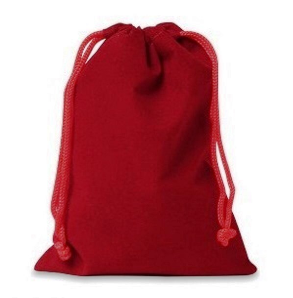 7 Piece Translucent Shimmer Polyhedral Dice Set w/ Bag – Red