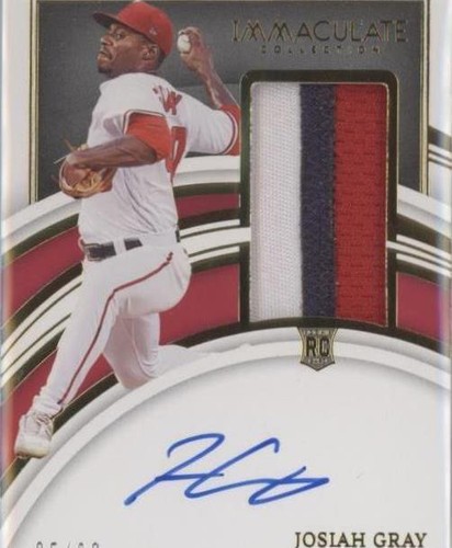 2022 Panini Immaculate Collection - Josiah Gray #112