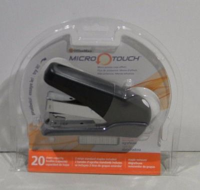 OFFICE MAX  Micro Touch Stapler comes w/Staples 20 Sheet Capacity - New