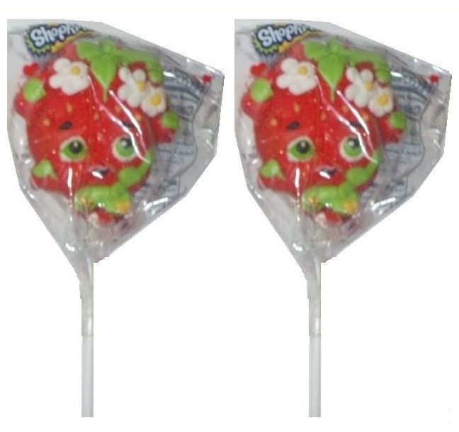 2 SHOPKINS  STRAWBERRY KISS  MARSHMALLOW POPS