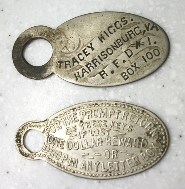 5 Vintage Key Fobs--CRI & P Railroad, Combined Registry  AAA Auto & Unnamed