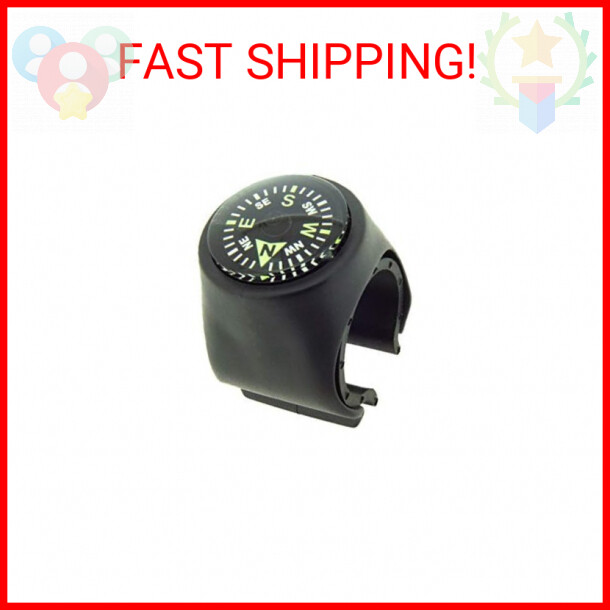 Sun Company Clip-On Compass for Bikes | Handlebar Compass for Bicycle, Motorcycl